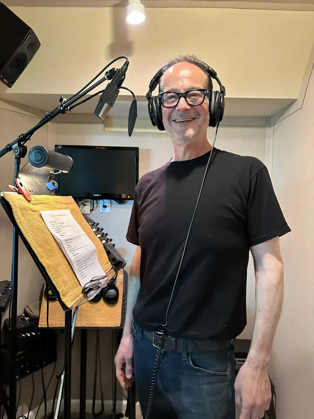 Todd Everett Curtiss in the booth