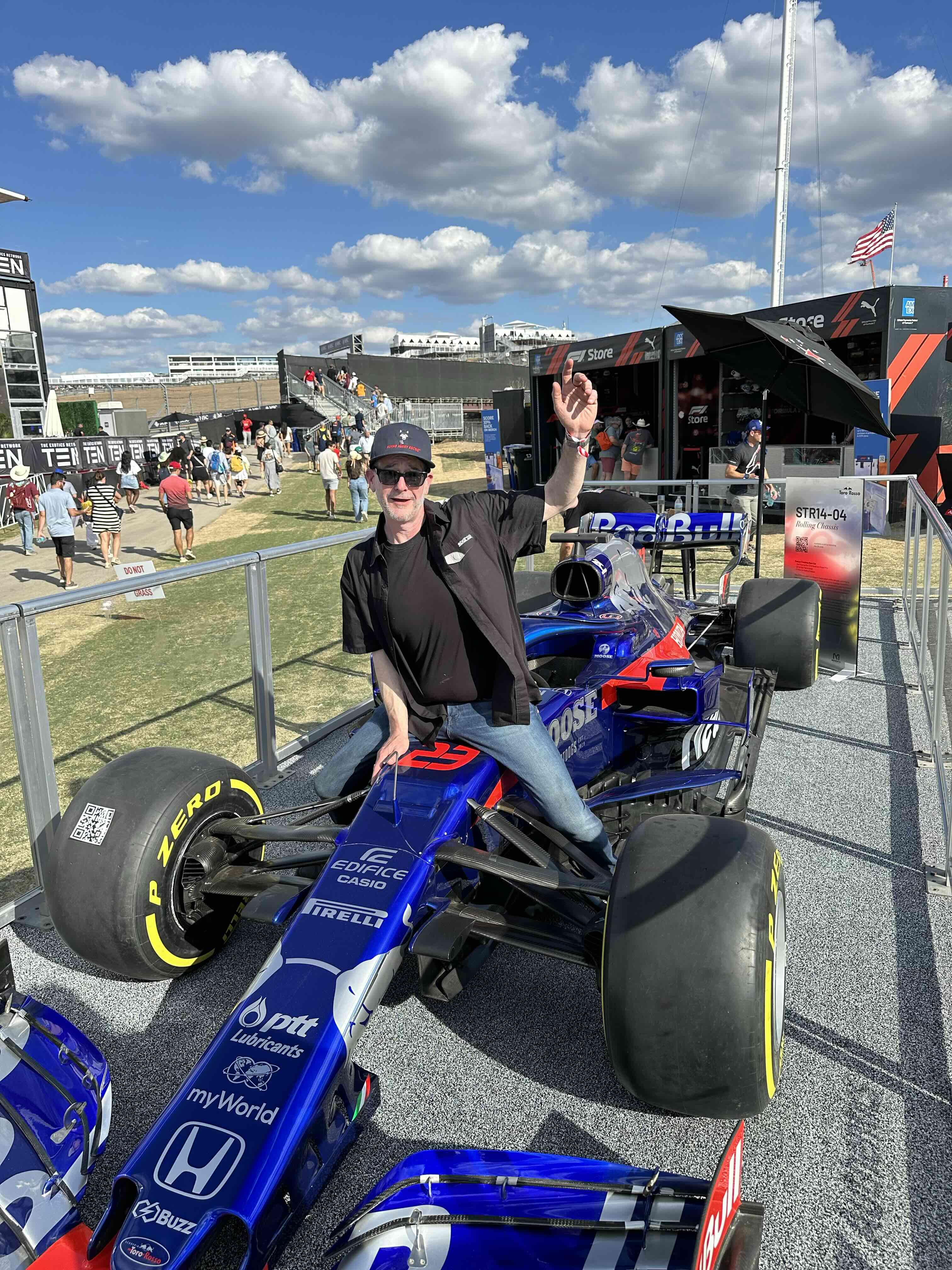 Todd Everett Curtiss at USGP F1 race