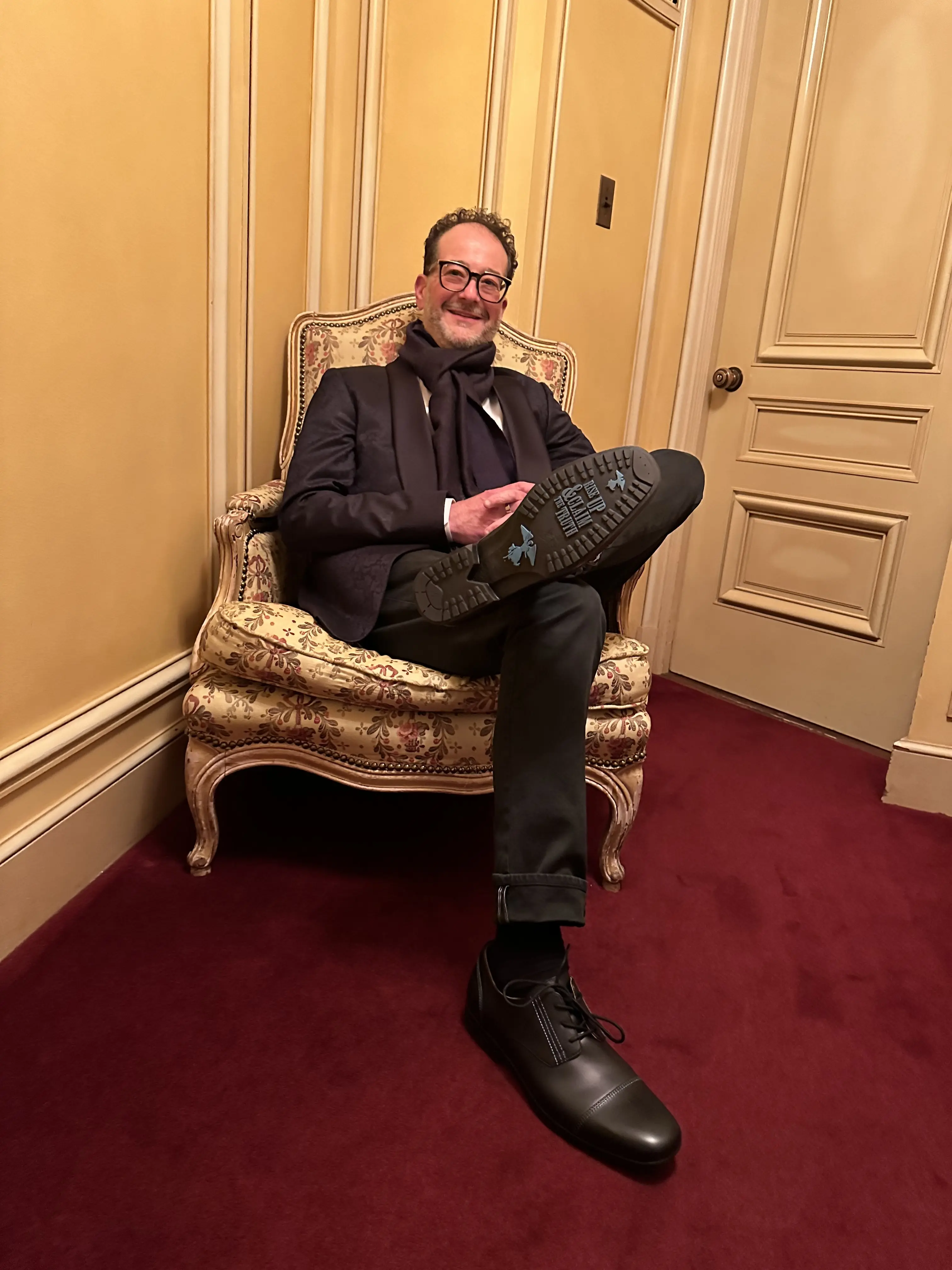 Todd Everett Curtiss and his Fluevog shoes